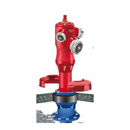 Poteau incendie dn100 + 2xdn65 - 1m tropical non choc