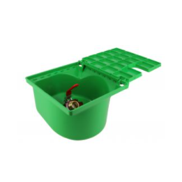 Bouche arrosage vanne 1/4 tour M/F 3/4" vert