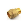 Raccord laiton SE droit D63 x 2" male