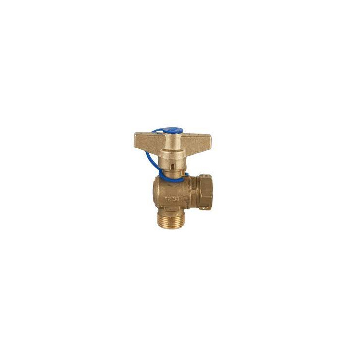 Robinet avant compteur equerre dn15 3/4MX3/4F poignee Easy ref211105