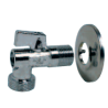 Robinet machine a laver 1/4 tour 1/2-3/4 chrome