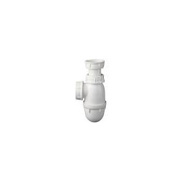 Siphon lavabo D32mm garde d'eau 50mm H132-172mm