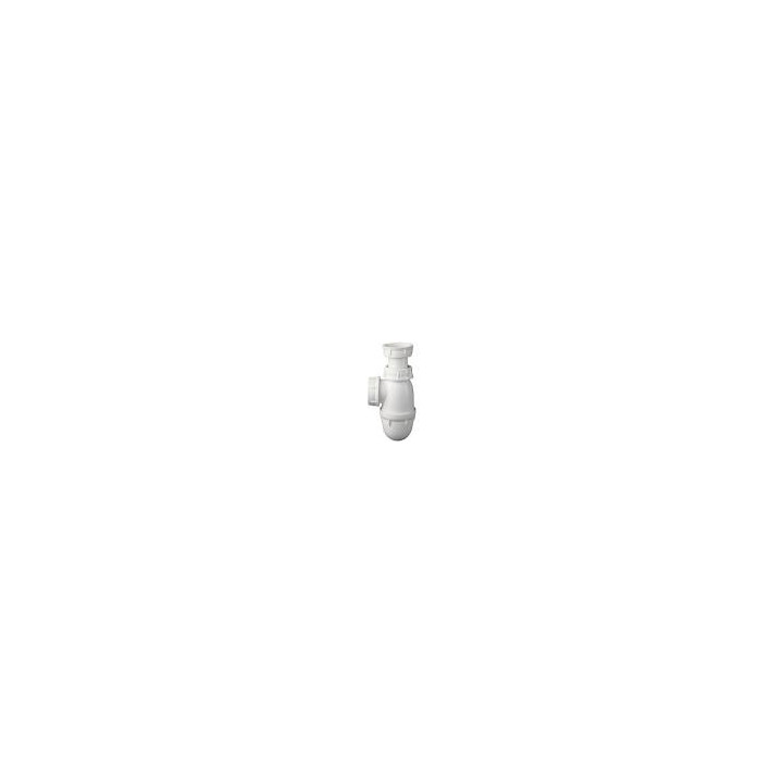 Siphon lavabo D32mm garde d'eau 50mm H132-172mm