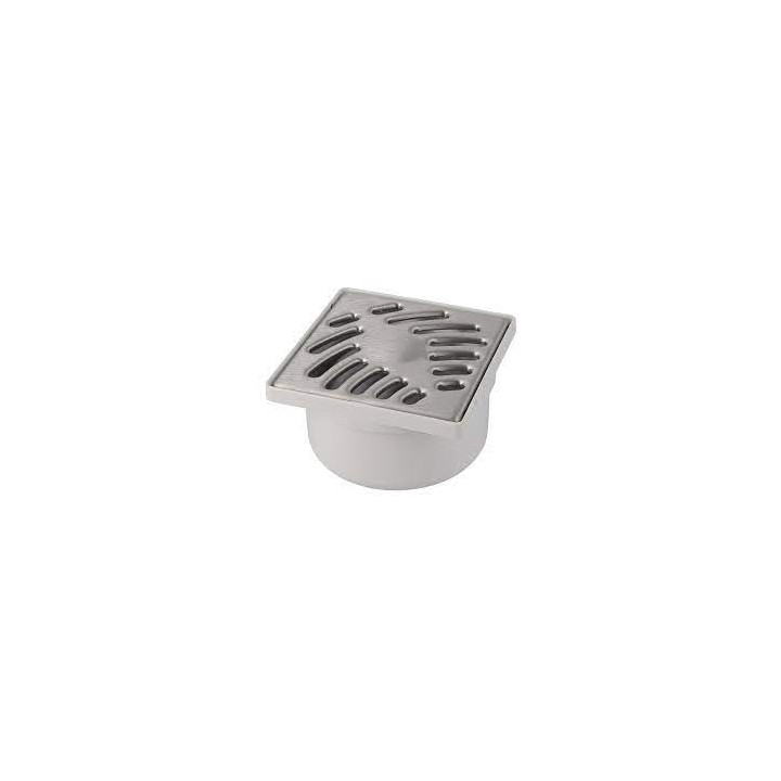 Siphon de sol 10x10 grille inox