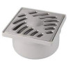 Siphon de sol 10x10 grille inox