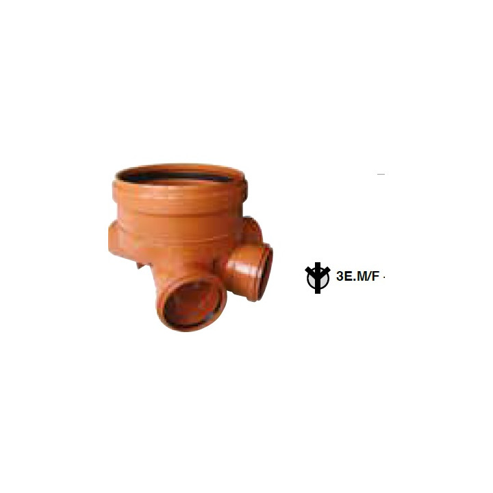 Tabouret assainissement D400 - 3 entrées D160 et 1 sortie D160