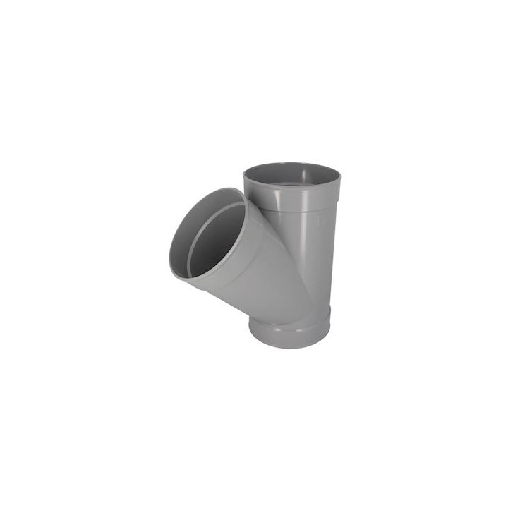 Y pvc evac nf d250 45° femelle femelle