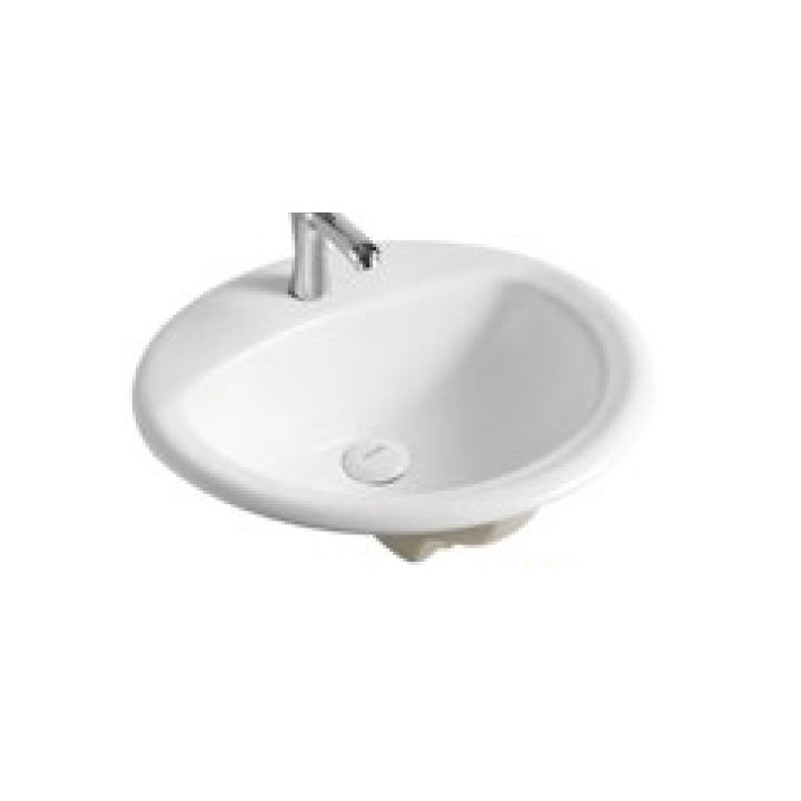 Vasque a encastrer ovale 53x44.5x19.5cm AURORE