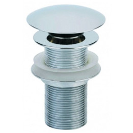 Bonde lavabo sans trop plein clapet clic clac H100 chrome