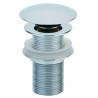 Bonde lavabo sans trop plein clapet clic clac H100 chrome