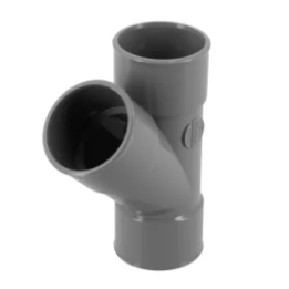 Y pvc evac nf d40 45° femelle femelle