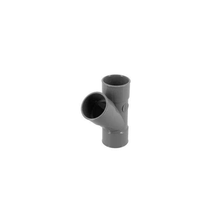 Y pvc evac nf d40 45° femelle femelle
