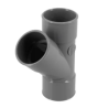 Y pvc evac nf d40 45° femelle femelle