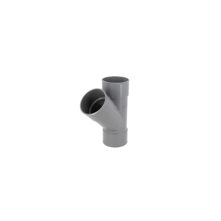 Y pvc evac nf d80 45° femelle femelle