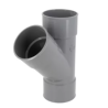 Y pvc evac nf d80 45° femelle femelle