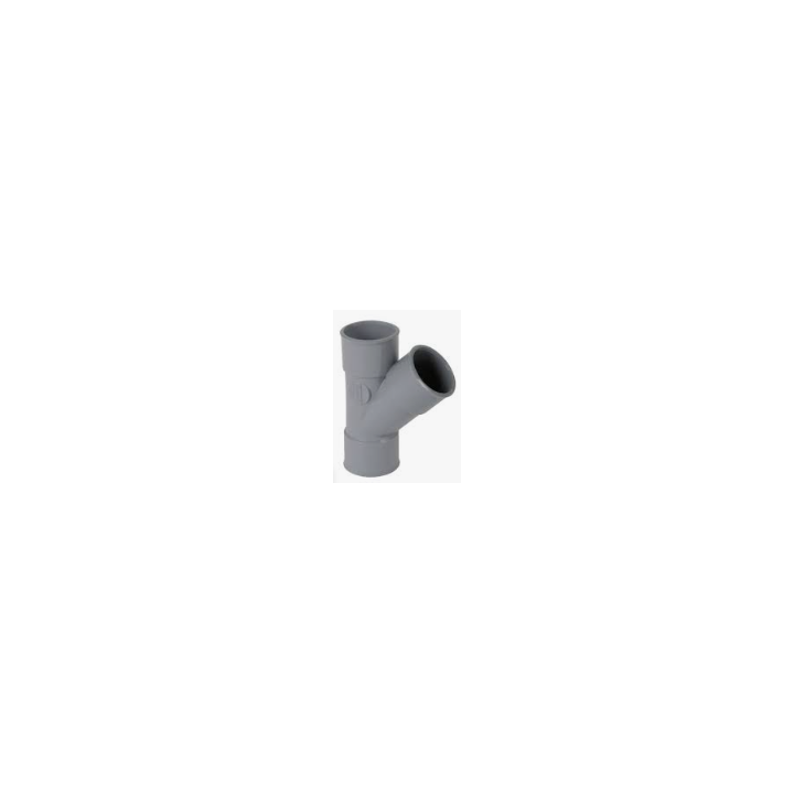 Y pvc evac nf d100 45° femelle femelle