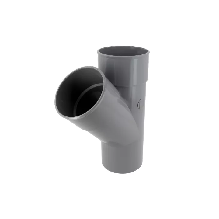 Te Y pvc 100-45° MF EU