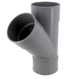 Y pvc evac nf d125 45° femelle femelle