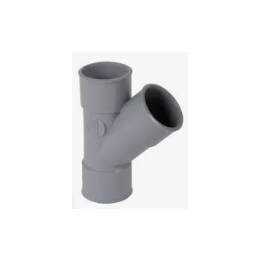 Y pvc evac nf d200 45° femelle femelle