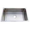 Evier inox 1 grande cuve sous plan 796x457x228mm