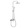 Colonne de douche mecanique TITANIUM pomme de tete D240mm tube extensible chrome