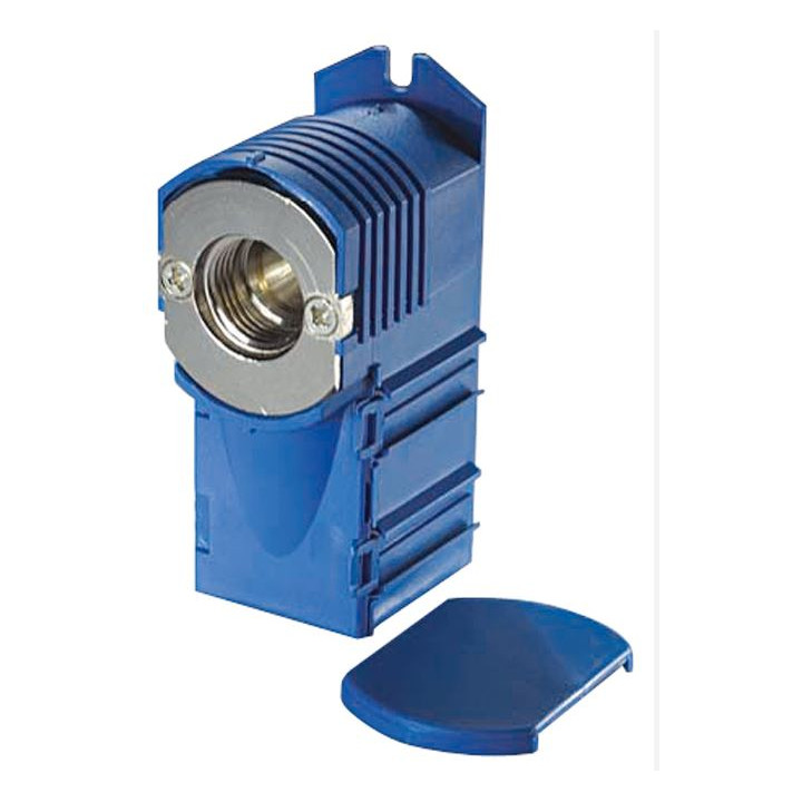 Boite encastrement simple bleue - 3/4 EK - F15/21
