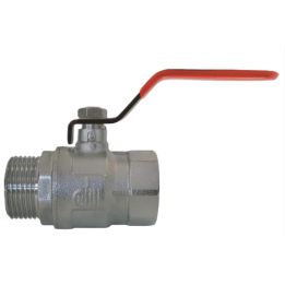 Vanne 1/4 tour 2" MF acs poignee plate rouge