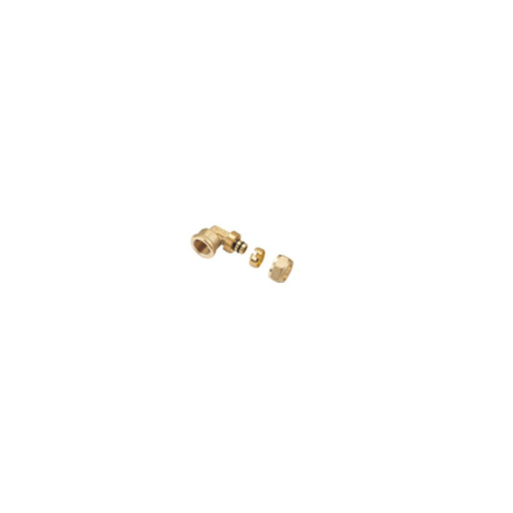 Coude a compression multicouche D16 1/2" F