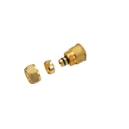 Raccord a compression droit D16 1/2" F