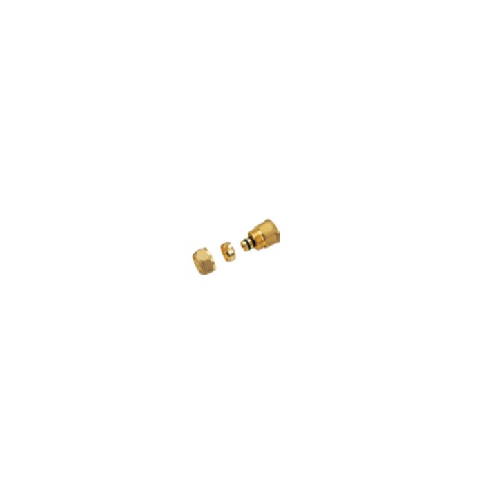 Raccord a compression droit D16 1/2" F