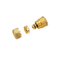 Raccord a compresser droit multicouche D16 3/4" F