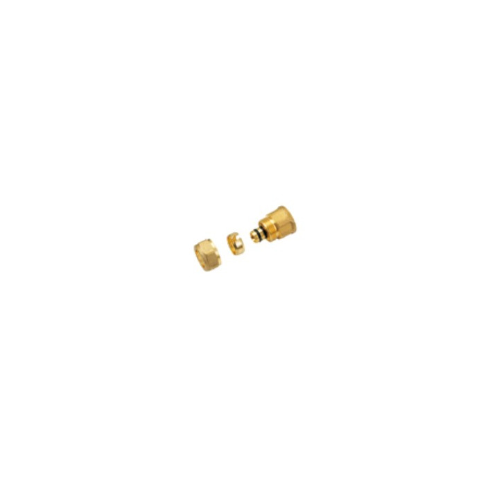 Raccord a compresser droit multicouche D16 3/4" F
