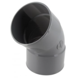 Coude pvc evac D100 45° FF - NF
