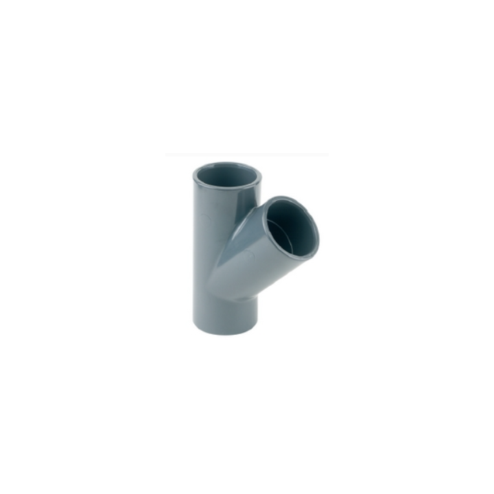 Te pvc pression egal acs d110 45°