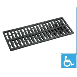 Grille caniveau 750x500 C250kn-D400kn LR handycap