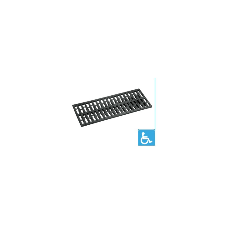 Grille caniveau 750x500 C250kn-D400kn LR handycap