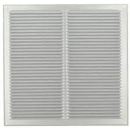 Grilles persiennes moustiquaire 39x40cm alu anodise gris