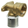 Coude applique a sertir d16x1/2" F a visser