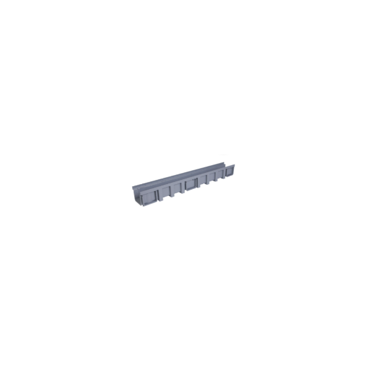 Caniveau 1m l130 profile gris