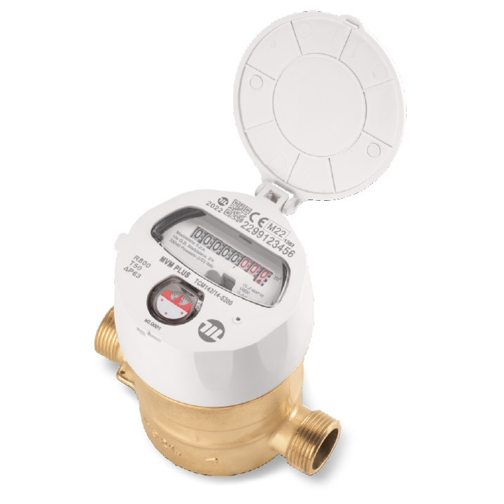 Compteur volumetrique MVM dn15 laiton L110 +clapet incorporé