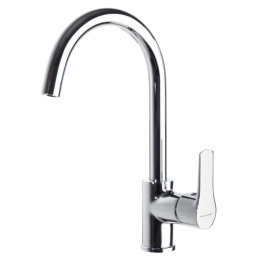 Mitigeur evier col de cygne TITANIUM chrome C2