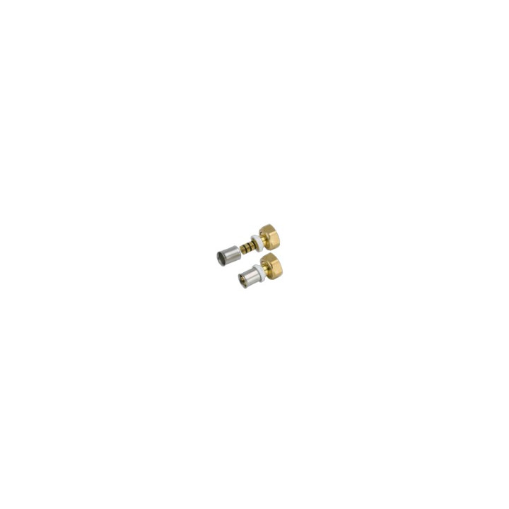 Manchon a sertir d16x1/2"F ecrou libre