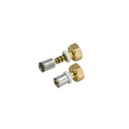 Manchon a sertir d16x3/4"F ecrou libre
