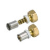 Manchon a sertir d16x3/8"F ecrou libre