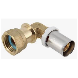 Coude a sertir d20x3/4" F ecrou libre