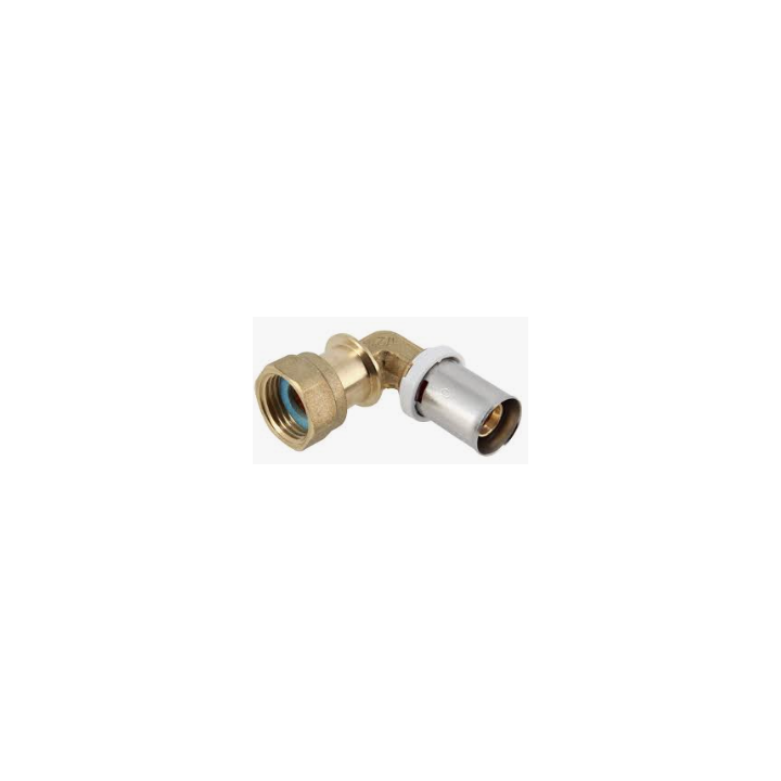 Coude a sertir d20x3/4" F ecrou libre