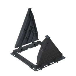 Regard OPT + cadre fonte 750x750 - D400 PILK1C articule EN124