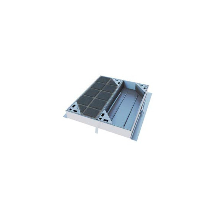 regard acier L2T a paver + cadre acier ht 80mm c250kn 1161x389int