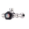 Mitigeur douche temporise ALPA bouton noir + raccord