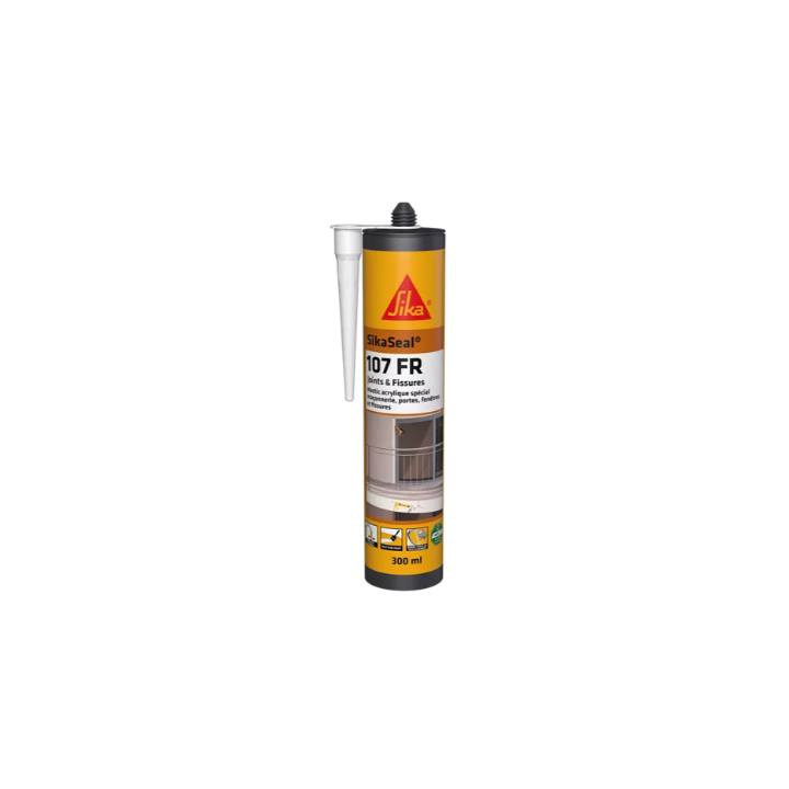 Mastic acrylique joint fissure sika seal 107 blanc